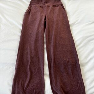 Beyond Yoga Spacedye Wide Leg Pants - Rose Brush Heather